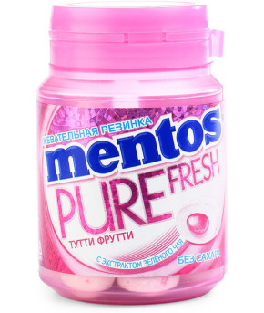 Жевательная резинка Mentos Pure Fresh Тутти-Фрутти 54г