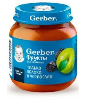 Пюре Gerber яблоко и чернослив 125г