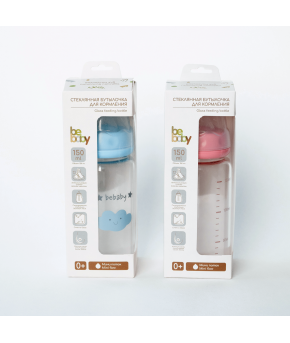 Бутылочка Be Baby Anti-colic стеклянная 150мл 0+