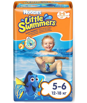 Подгузники-трусики Huggies Little Swimmers для плавания 5-6 (12-18кг) 11шт