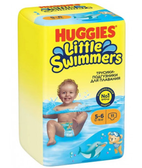 Подгузники-трусики Huggies Little Swimmers для плавания 5-6 (12-18кг) 11шт