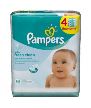 Салфетки влажные Pampers Baby Fresh Clean Quatro 4х64шт