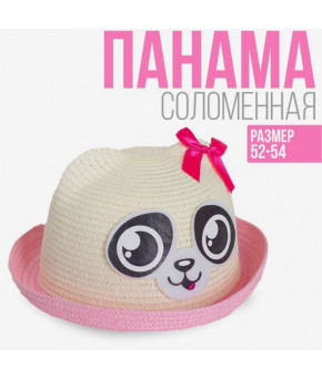 Панама детская соломеная Overhat kids Пандочка р-р 52-54 