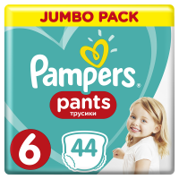 Подгузники-трусики Pampers Pants 6 (16+кг) 44шт