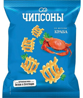 Чипсы Чипсоны со вкусом краба 40г