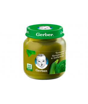 Пюре Gerber брокколи и кабачок 125г