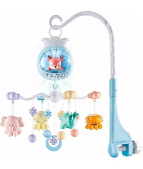 Каруселька с ночником Наша игрушка Pacify Musical Bed Bell с пластиковыми игрушками (на батарейках)