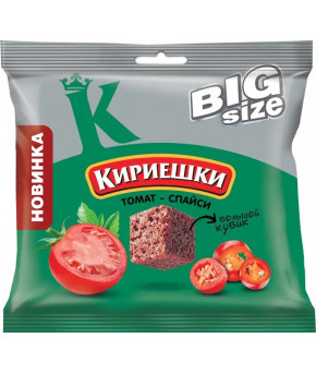 Сухарики Кириешки пшеничные со вкусом томата спайси Big Size 80г