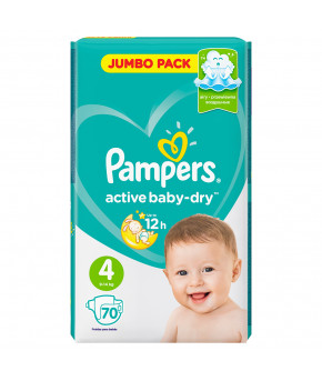 Подгузники Pampers Active Baby 4 (9-14кг) 70шт