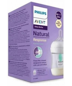 Бутылочка Avent Natural Response с клапаном AirFree 125мл (цена за 1шт)