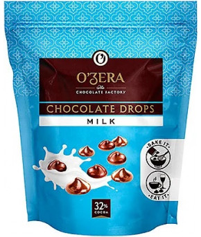 Шоколад молочный O'Zera Milk Drops 80г